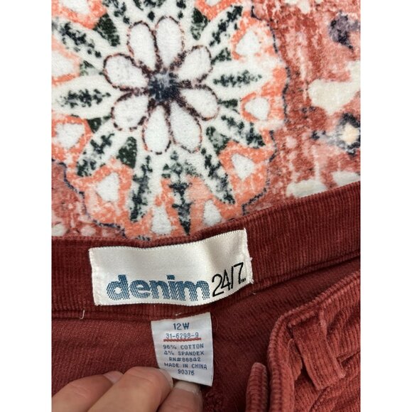 Boho/Hippy/Y2K 24/7  Rust Corduroy- 12W - 🤍 - Picture 3 of 3